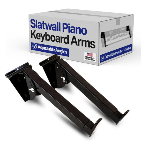 Slatwall Keyboard Arms Adjustable (Pair)