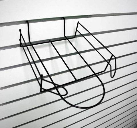 SLATWALL CAP DISPLAY RACK, BLACK