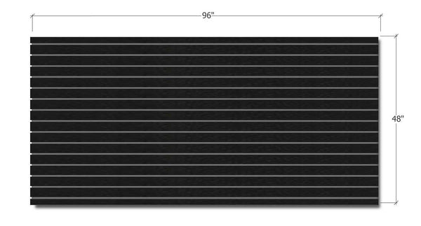 Slatwall - Black w/ aluminum inserts