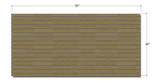 Slatwall - Oak w/ aluminum inserts