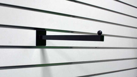 SLATWALL 12” SQUARE FACE OUT, BLACK - 5 Pack