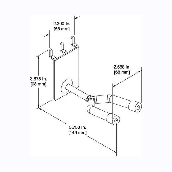 2" Banjo Hanger CAD drawing