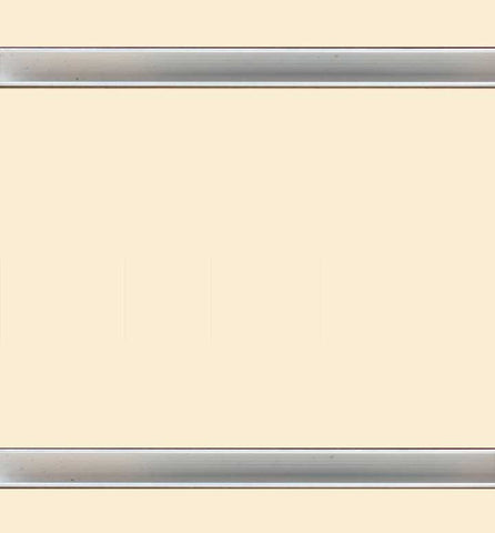 Slatwall System - Almond w/ aluminum inserts