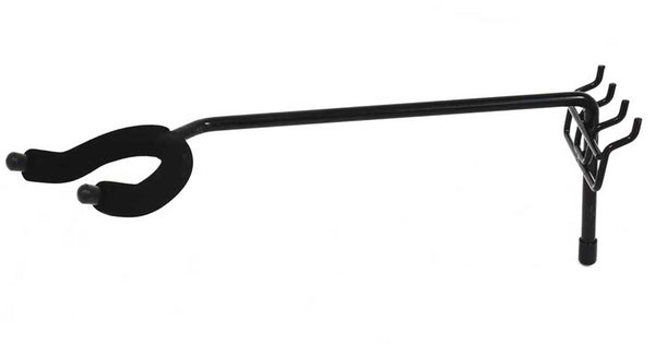 Economy-Right Facing Fixed Angle Guitar Hanger fits slatwall and pegboard