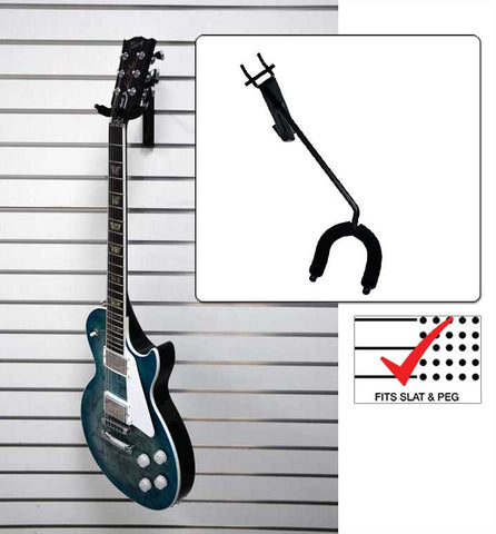 11" Fixed angle, left facing guitar hanger
