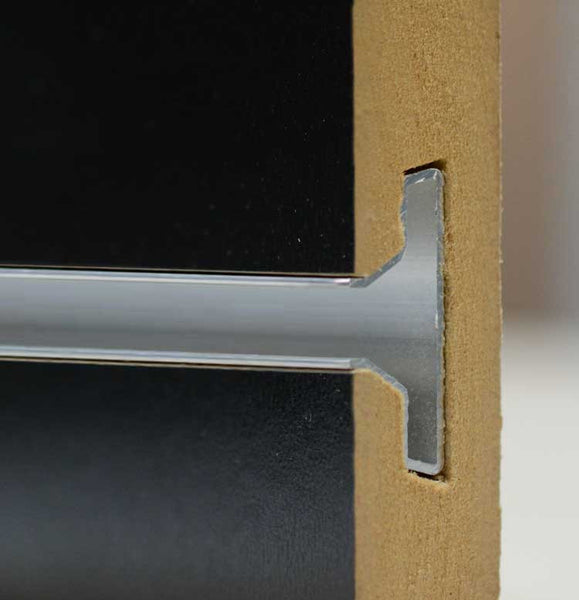 Slatwall - Black w/ aluminum inserts