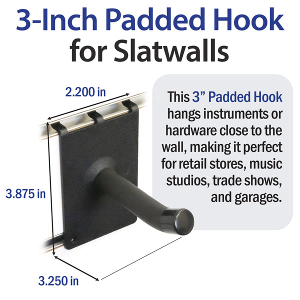 3" Padded Hook