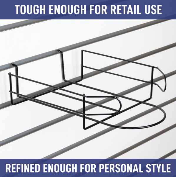 SLATWALL CAP DISPLAY RACK, BLACK