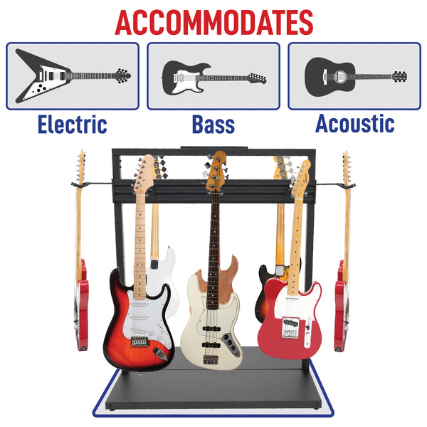 Free Standing Modular Guitar Display Single Tier