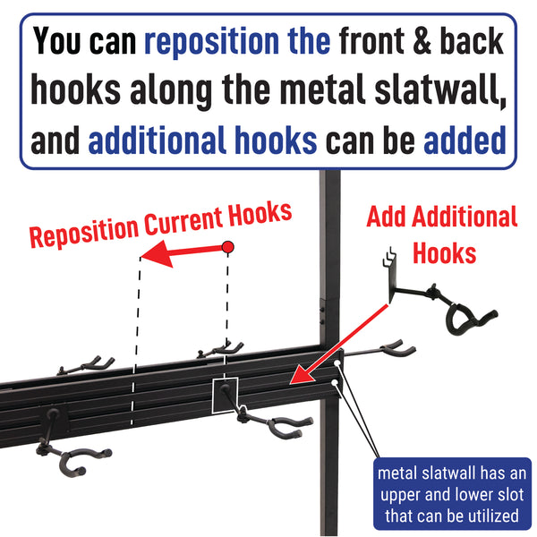 Free Standing Modular Guitar Display Triple Tier