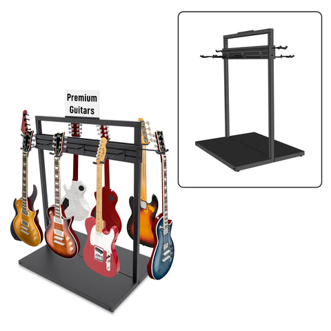 Free Standing Modular Guitar Display Single Tier