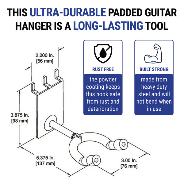 2" Standard Guitar Hanger