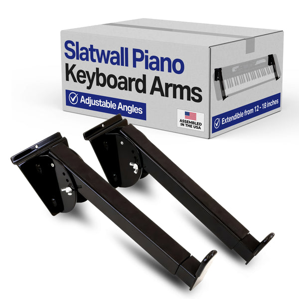 Slatwall Keyboard Arms Adjustable (Pair)
