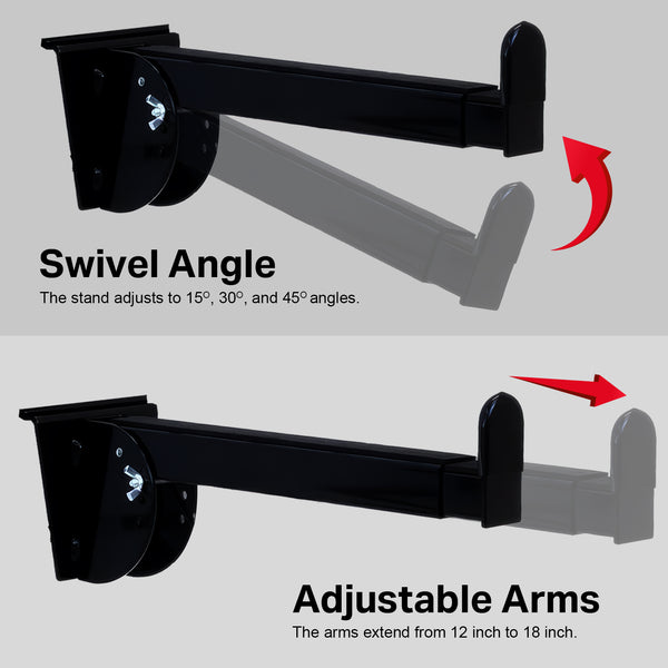 Slatwall Keyboard Arms Adjustable (Pair)