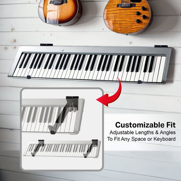 Slatwall Keyboard Arms Adjustable (Pair)