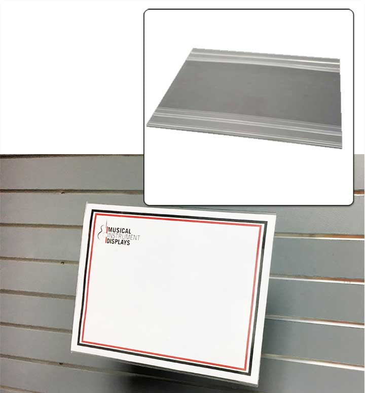 1 UP Extruded Sign Holder - 5 Pack – Musical Instrument Displays