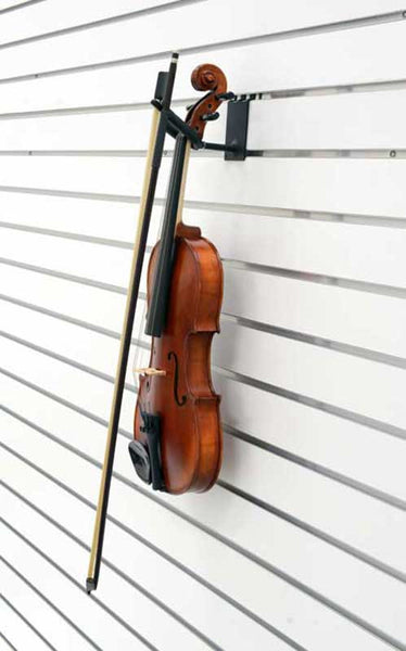 2" Violin / Viola Hanger with Bow Holder fits slatwall and pegboard