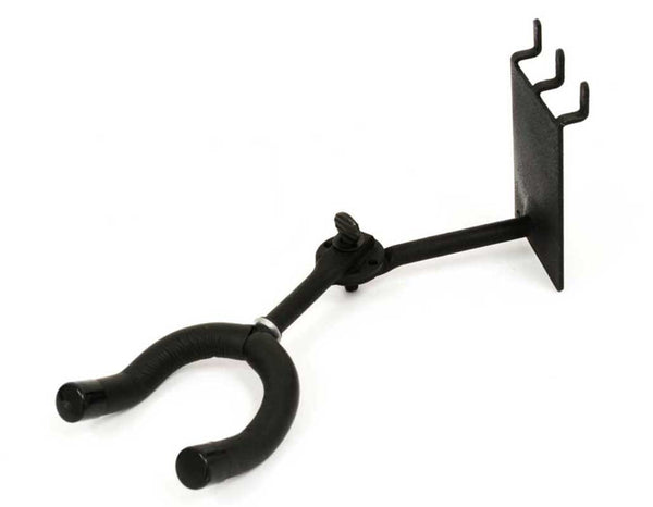 3" Standard Guitar Hanger, Adjustable fits slatwall and pegboard