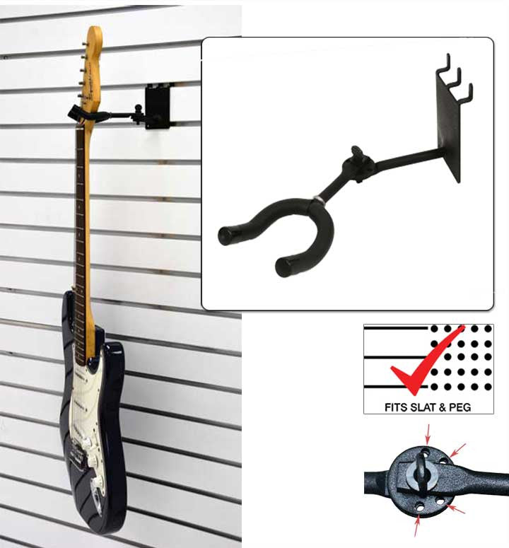 3 Standard Guitar Hanger, Adjustable – Musical Instrument Displays