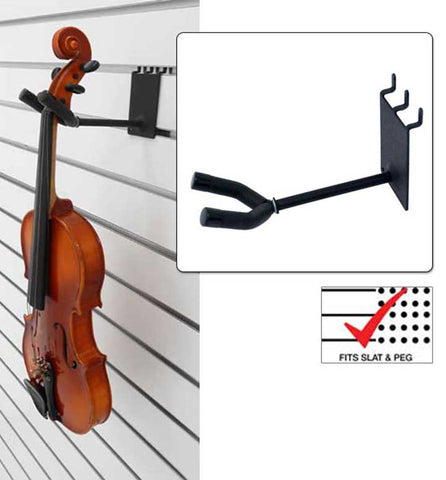 4 inch Violin / Viola Hanger fits slatwall and pegboard