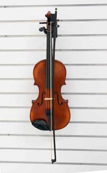4 inch Violin / Viola Hanger with Bow Holder fits slatwall and pegboard