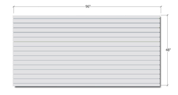 Slatwall - Light Gray w/ aluminum inserts