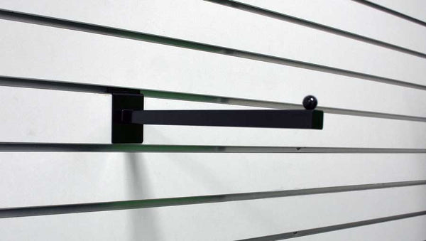 SLATWALL 12” SQUARE FACE OUT, BLACK - 5 Pack