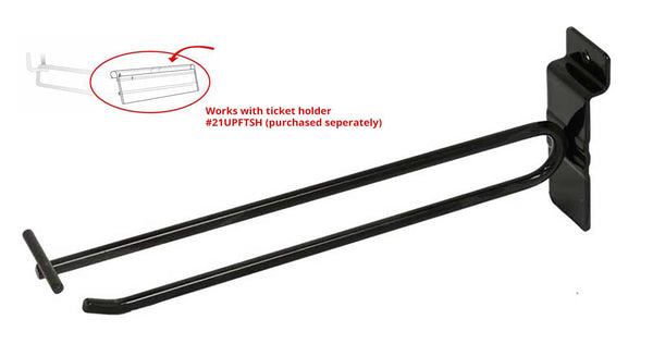 Slatwall Flip top Heavy-Duty Hook, 4", 6",  8” - 50 PK