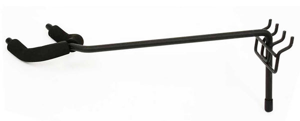 Economy-Left Facing Fixed Angle Guitar Hanger fits slatwall and pegboard