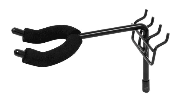 Economy-Front Facing Fixed Angle Guitar Hanger fits slatwall and pegboard