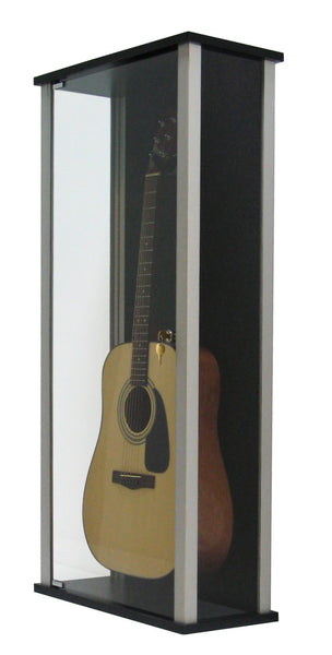 Locking Glass Guitar Display Case