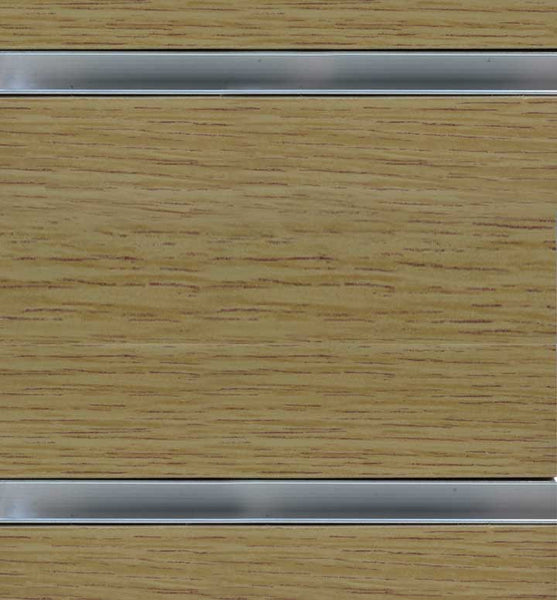 Slatwall - Oak w/ aluminum inserts