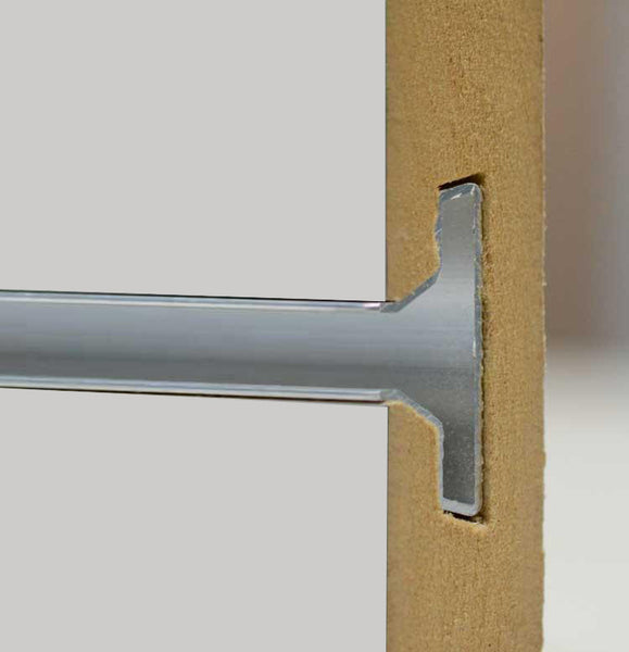 Slatwall - Dark Gray w/ aluminum inserts