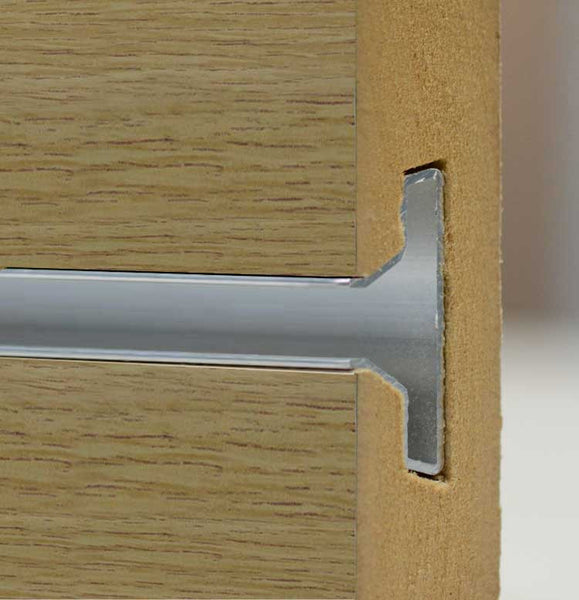 Slatwall - Oak w/ aluminum inserts