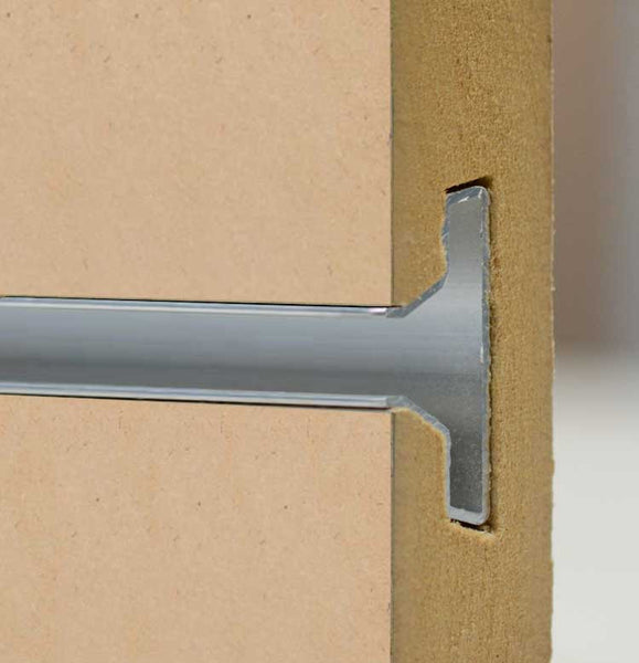 Slatwall - Paint Grade w/ aluminum inserts