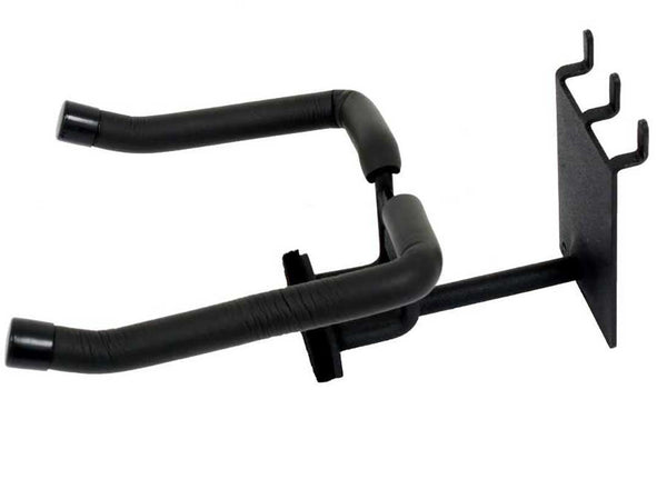 Horizontal Trumpet Holder fits slatwall and pegboard