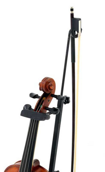 Adjustable Floor Viola/Violin Stand with bow holder
