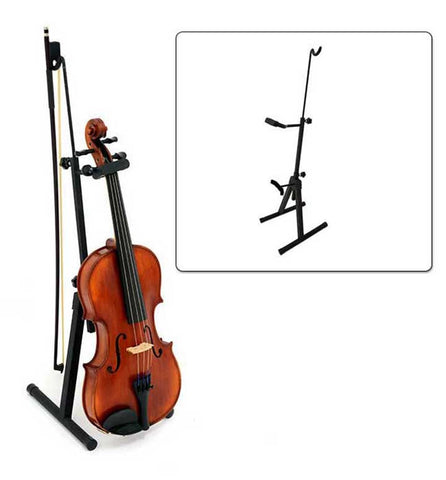 Adjustable Floor Viola/Violin Stand with bow holder